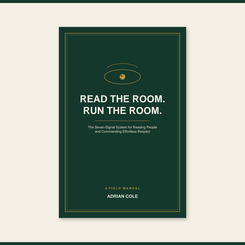 Read the Room. Run the Room. — ebook cover by Adrian Cole